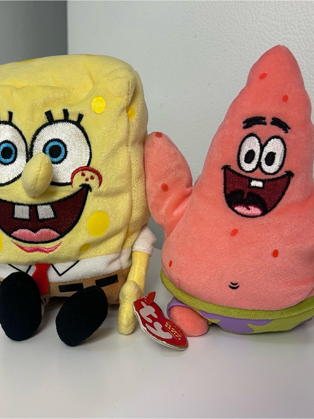 Ty 2004 SpongeBob & Patrick Plush Set -